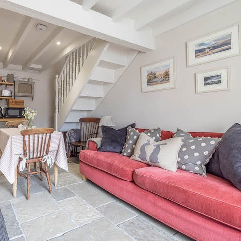 Stretch out in the cosy living are after a day of hiking in North York Moors