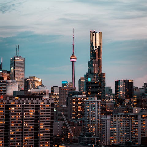 Explore Toronto's Entertainment District, where you can catch a concert, cheer at the sports arena or sample some famous restaurants 