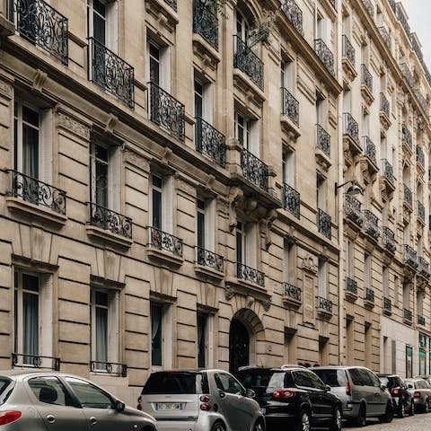 Stay in central Paris within a stone's throw from shops and restaurants