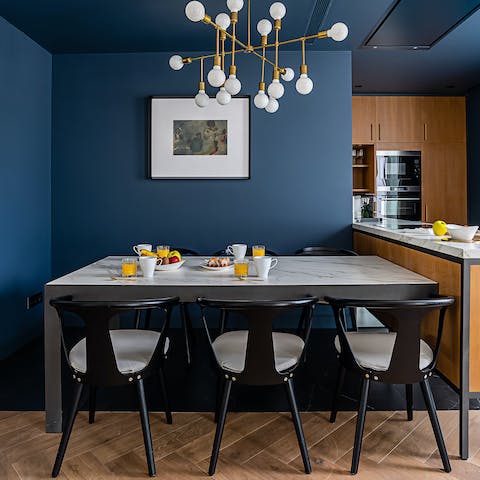 Look forward to savouring home-cooked meals in the stylish dining space