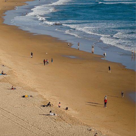 Find your way to Praia da Oura for all the fun the beach has to offer 
