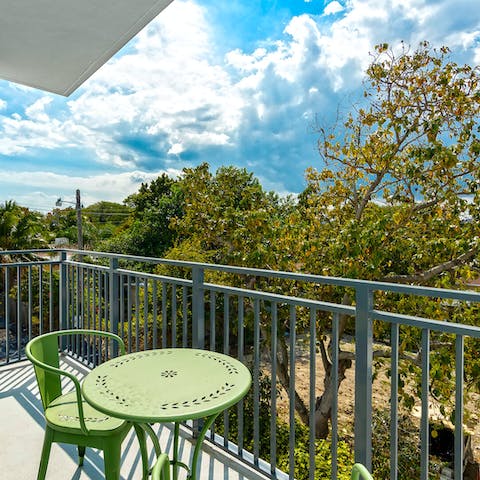 Soak up the sunshine on your private balcony