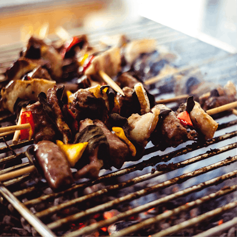 Grill up some fresh, Cretan fare on the barbecue for a wholesome lunch