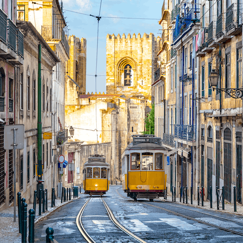 Stay just steps away from Lisbon's riverfront bars and eateries 