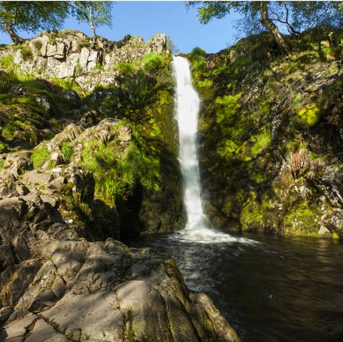 Explore the ingram Valley and more of beautiful Northumberland – you're a short drive from Linhope Spout, the perfect day out