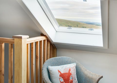 Admire the view of the Ingram Valley from your cosy little nook, perfect spot to catch up on your book
