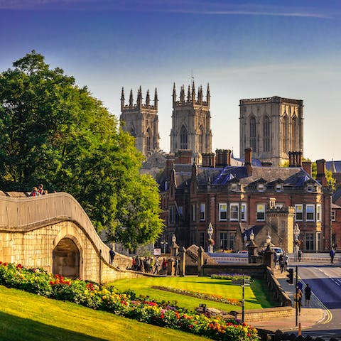 Stay in the centre of York, walking distance from the town's main attractions