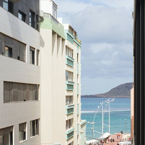 Wake up to sea views from the apartment's windows