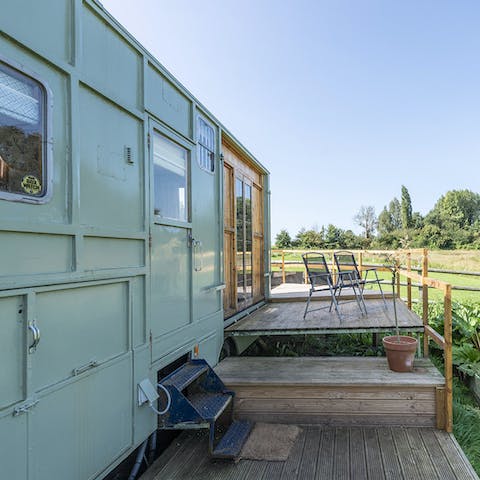 Stay in a beautifully converted horsebox