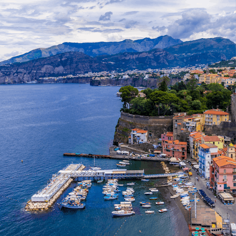 Take a relaxing stroll around Sorrento harbour