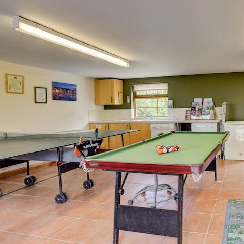 Get competitive in the games room