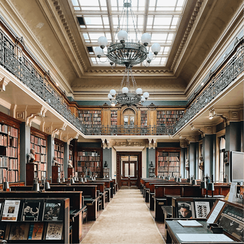 Visit the Victoria and Albert Museum, a twenty-minute walk or a seven-minute ride away