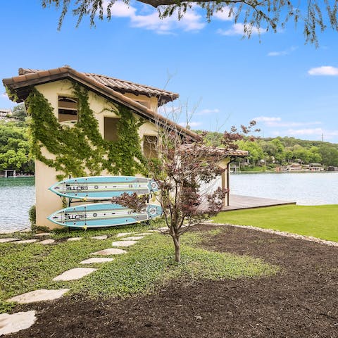 Explore the Colorado River directly off your dock