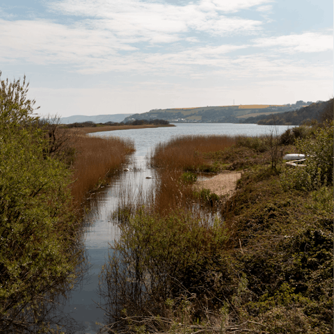 Stretch your legs at Slapton Ley National Nature Reserve, a ten-minute drive from home
