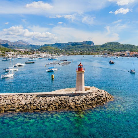 Hire a boat and head out from Port d'Andratx for a day of coastal exploration