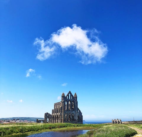 Visit Whitby Abbey, just a seven-minute drive (or eighteen-minute walk) away