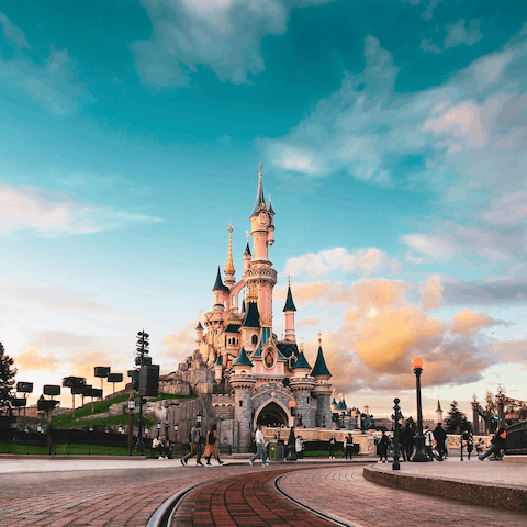 Spend magical days at Disneyland Paris, only a short drive away