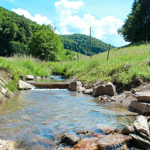 Dip your feet in your very own babbling brook