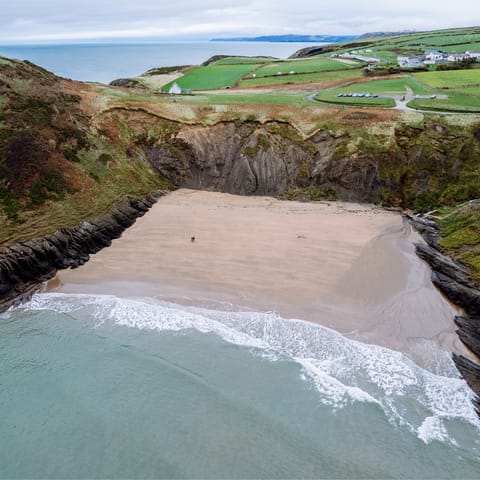 Reach the spectacular Pembrokeshire Coast Path in just fifteen minutes by car