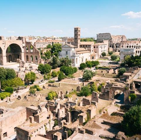 Drink in the history of the Roman Forum – it's a short walk away