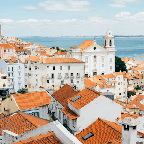 Stay in historic Lisbon, a five-minute walk from the banks of the Tagus