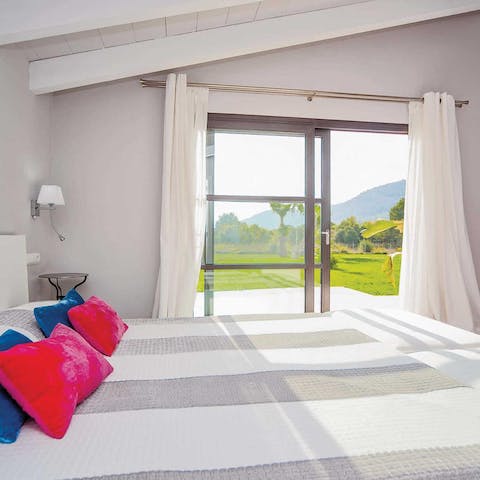 Enjoy access to the garden from each of the bedrooms