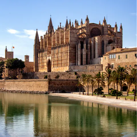 Spend a day sightseeing in Palma –  just 24 kilometres away