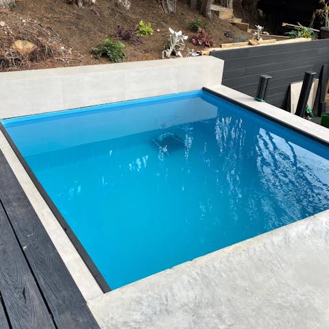 Go for a quick dip in the private plunge pool 