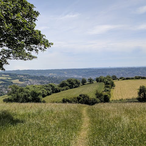 Put on your hiking boots and join the nearby Cotswold Way