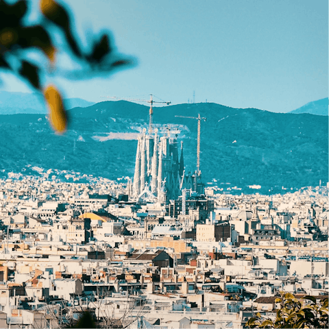 Explore the art-lined streets of central Barcelona – a short metro ride away
