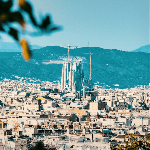 Explore the art-lined streets of central Barcelona – a short metro ride away