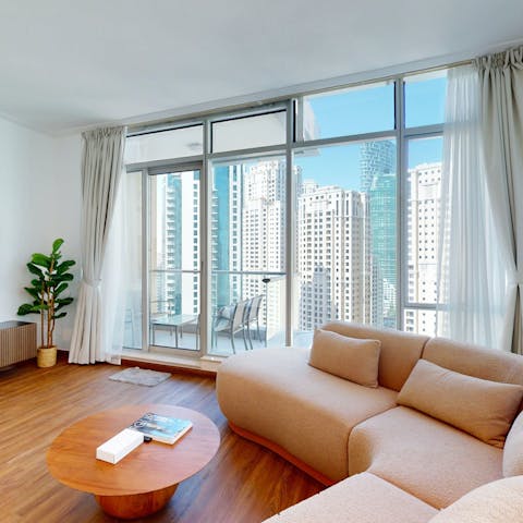 Enjoy plenty of sunlight from the home's large windows