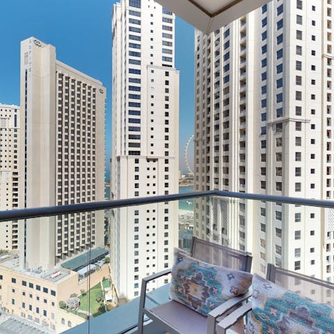 Sip a cup of chai while overlooking the view from the balcony