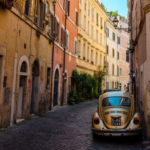 Explore the authentic neighbourhood of Trastevere