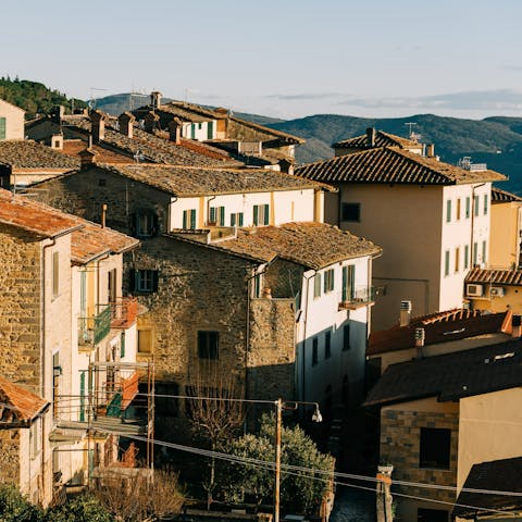 Explore the hilly streets of Cortona