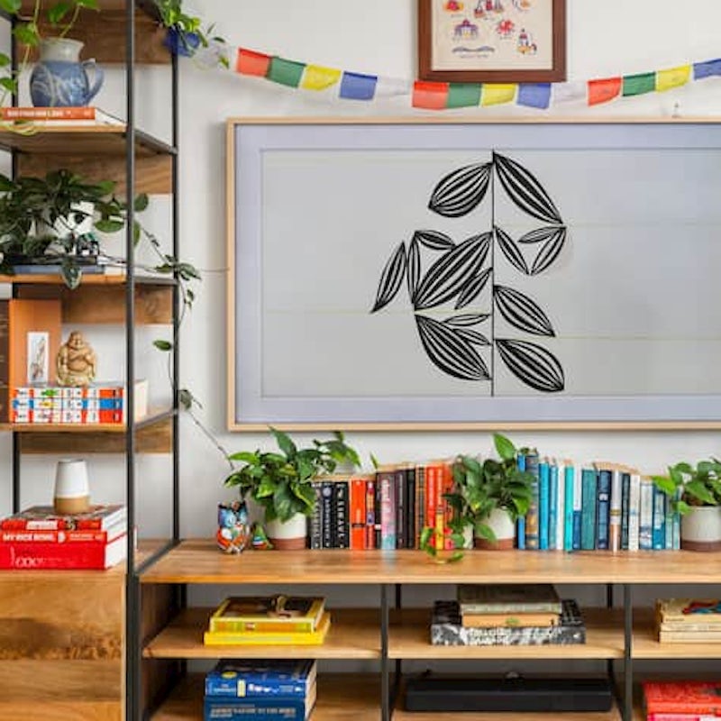 Choose a book from the home's collection for bedtime reading
