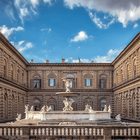 Head across the river and explore nearby Palazzo Pitti