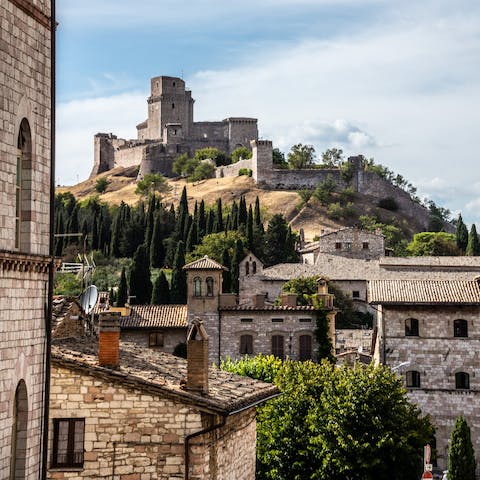 Take a day trip to beautiful Perugia, a forty-minute drive away