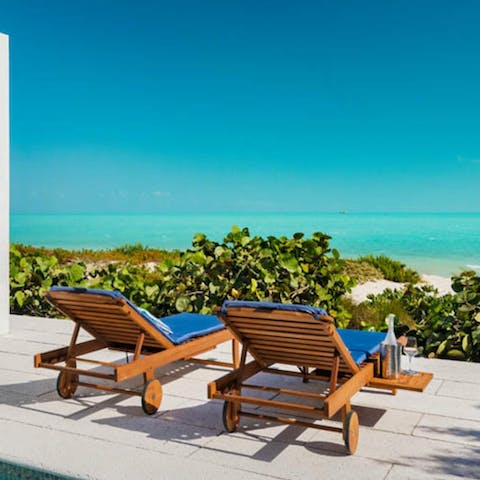 Soak up the Caribbean sunshine with views over the Pacific Ocean