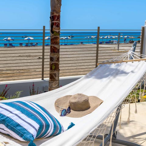 Sway in the hammock with a turquoise sea view