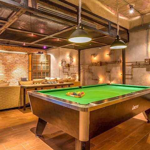 Enjoy light hearted family fun in the games room