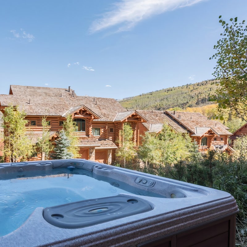 Ease your aching muscles in the hot tub