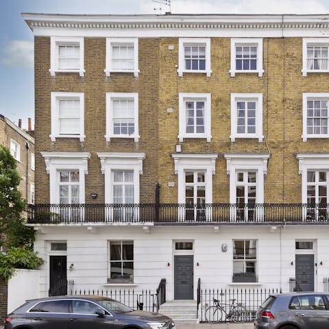 Stay in a typical Chelsea townhouse down a quiet residential street