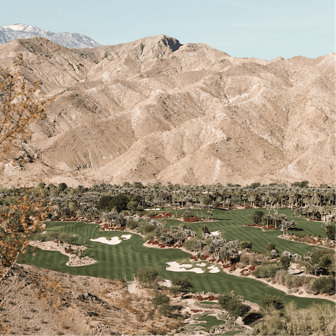 Hit the hiking trails or stroll the golf courses in the Palm Springs area