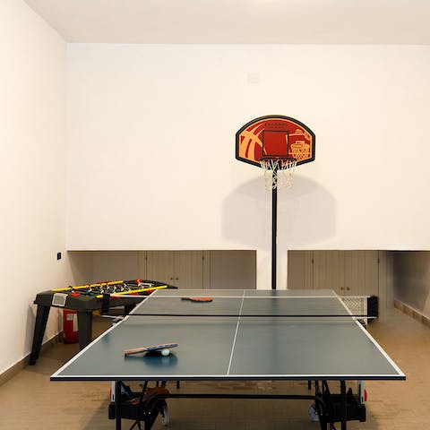 Get competitive in the games room – game of ping pong anyone?