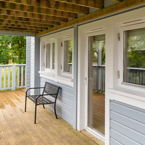 Sit out on the porch on warm afternoons and watch the world go by