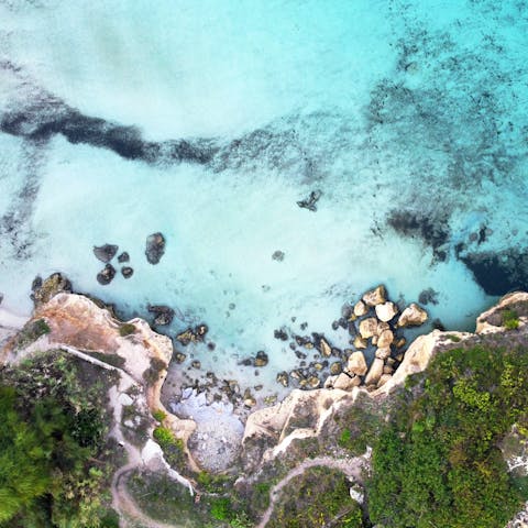 Have a stroll by the sea at nearby Fontane Bianche