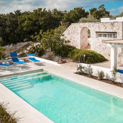 Cool off from the Mediterranean heat with a session in the swimming pool