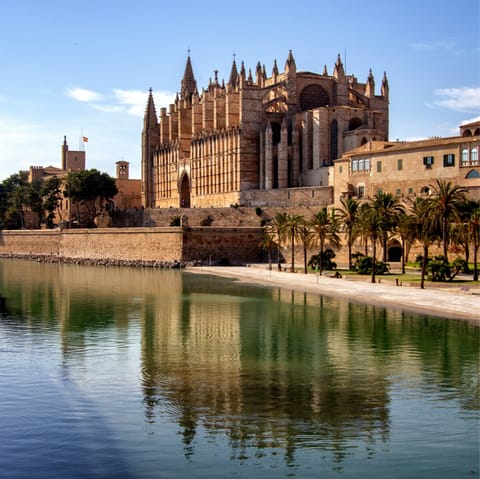 Drive less than thirty minutes to reach the island's capital, Palma