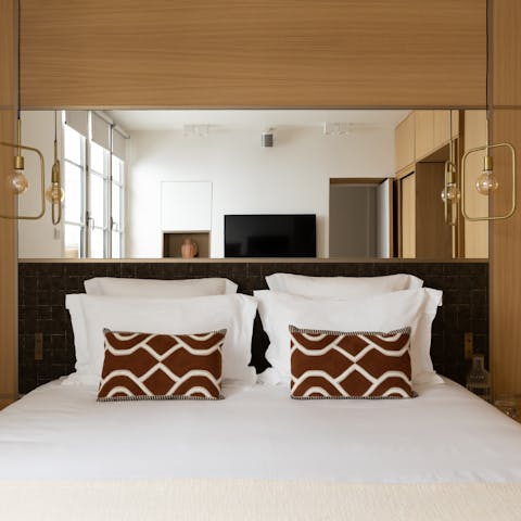 Wake up in the stylish bedrooms feeling ready for another day of Paris sightseeing